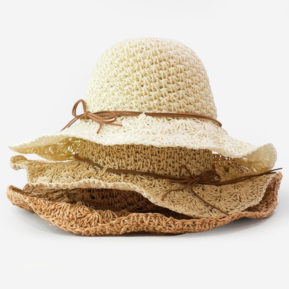 Handwoven Crochet Straw Hat Wi - Hat Floppy Wide review and price