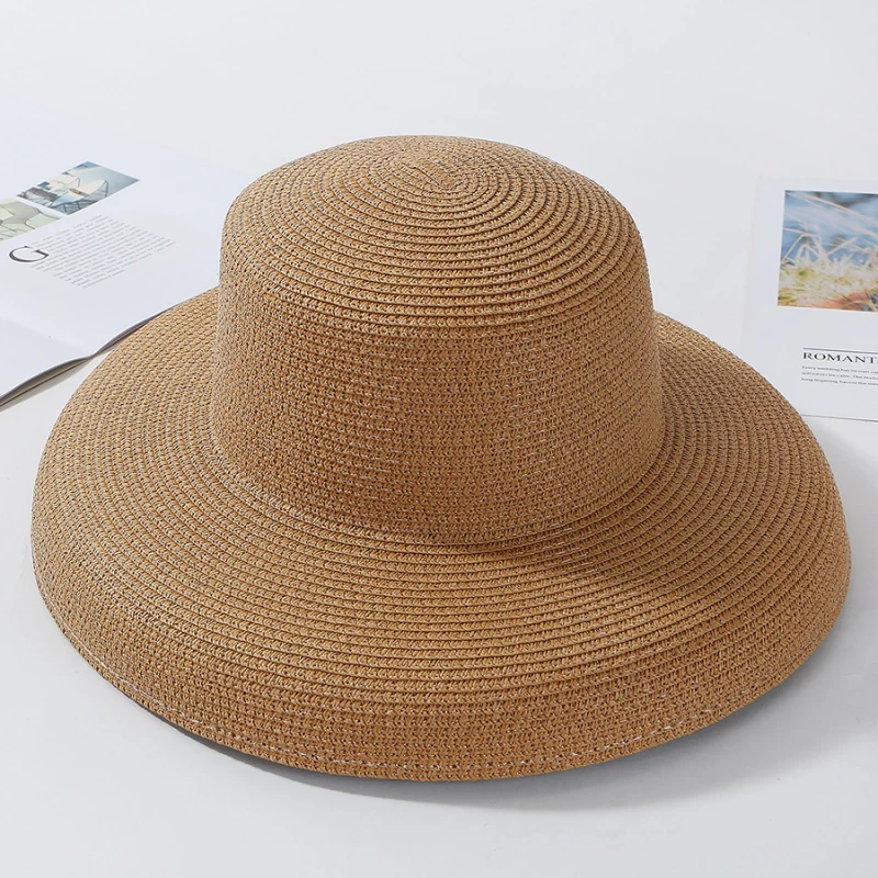 2023 New Summer Ladies Solid P - Hat Floppy Wide review and price
