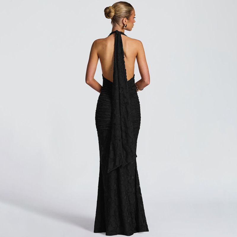 Sexy Deep V Backless Wrap arou - Linen Dress Wrap review and price
